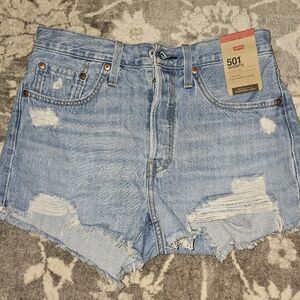 Levi 501 button up shorts